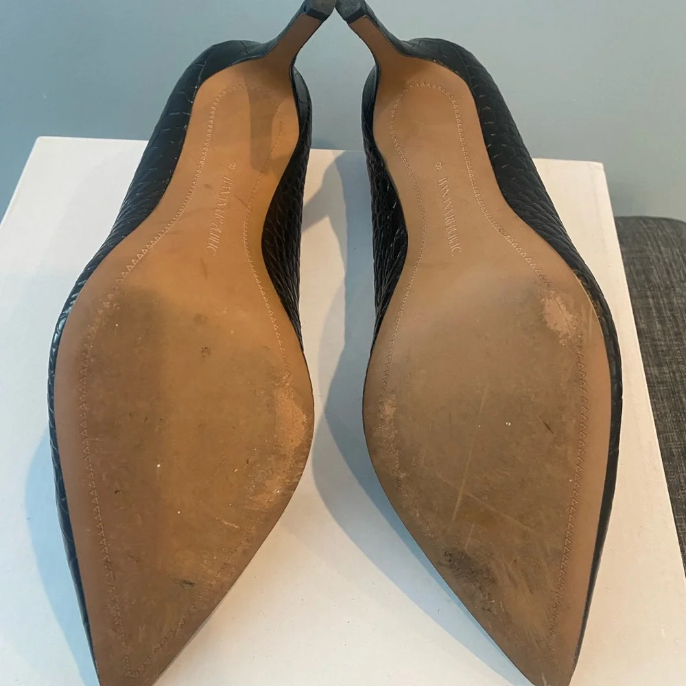 Banana Republic Black Croc-Embossed Women's Heels. 
Size 8 - Picture 4 of 4